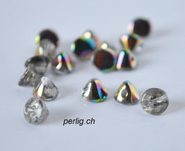 Button Bead   Crystal Vitrail