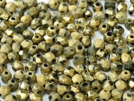 Crystal etched amber full 4 mm