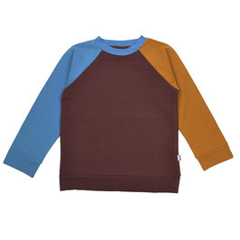 Langarm-Shirt Tricolor Braun/Blau/Sandbraun von Baba