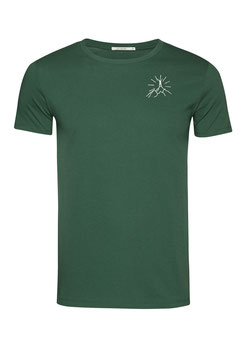 NEU: T-shirt Bergsonne auf Grün von Greenbomb