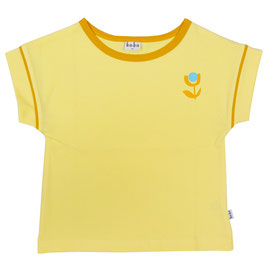 SALE: T-shirt mit kleiner Blume auf Sonnengelb von Baba