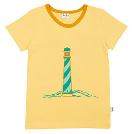 NEU: T-shirt mit Leuchtturm auf Sonnengelb von Baba