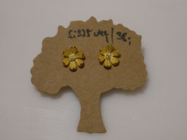 Ohrstecker blume mit Zirkonia