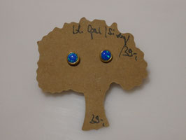 Ohrstecker Opal blau