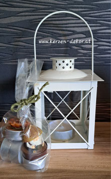 Laterne inkl. Teelichter Set