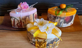 Kerze mit Dekor