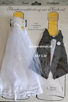 Flaschendeko zur Hochzeit