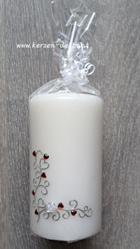 Anlasskerze "Herzen"