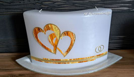 Hochzeitskerze "Herzen"