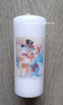Winterkerze "Schneemann"
