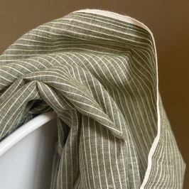 Indian Cotton Olive Striped