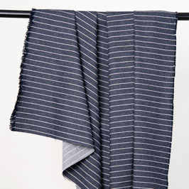Atelier Brunette Denim Wide Stripes Mid Blue