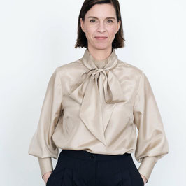 The Assembly Line Tie Bow Blouse