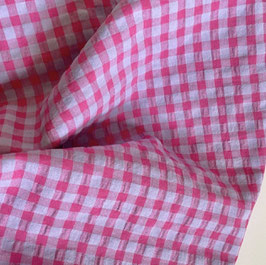Seersucker Karo Lila Pink