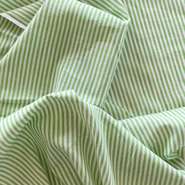 Indian Cotton Striped Lemon Green