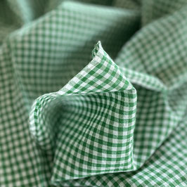 Indian Cotton Check Green