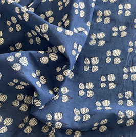 Indian Cotton Blooming Block Print Four Leaf