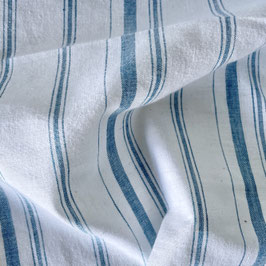 Indian Pure Khadi Cotton Stripes Teal