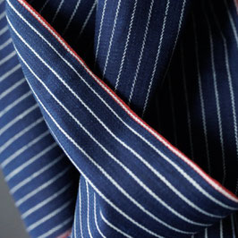 Merchant and Mills Indigo Pinstripe Handloom Twill Indian Cotton