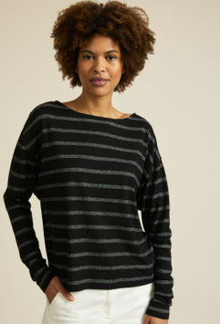 Fledermausshirt - black/off white