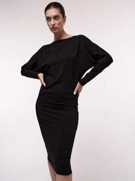 Fledermauskleid - schwarz