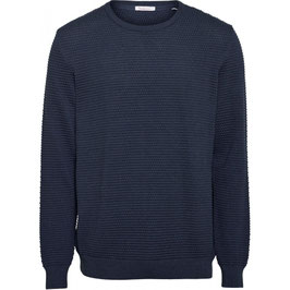 Strickpullover Bobble dunkelblau
