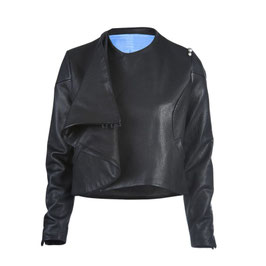 Lederjacke black