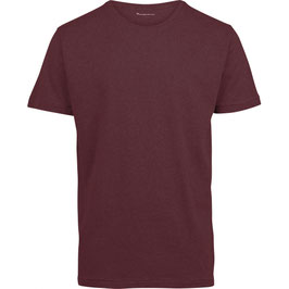 T-Shirt dunkelrot melange