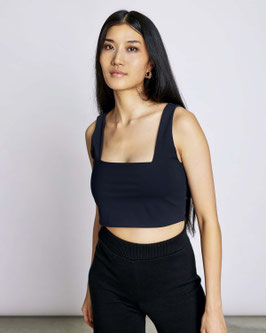 Crop Top CANCUN neoprene black