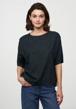 Blouse LAUREL #ABSTRACT - deep green