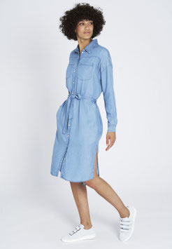 Tencel-Shirtdress - light denim