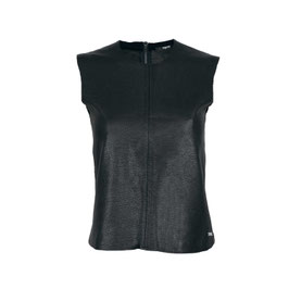 Ledertop mit Zipper