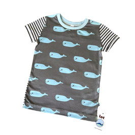 shirt walvis grijs lichtblauw