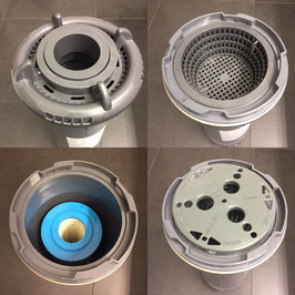 SET 5 - EGO³ TOPLOADER FILTER SET FOR ALL FILTERS ASSEMBLYED IN THE SHAFT incl. 9 year fillings!