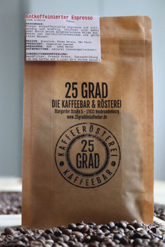 „Entkoffeinierter Espresso“ (100% Arabica)