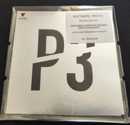VICTAS Curl P3V SPEZIAL (extra glatt / verlängerte Noppen / leicht verlangsamt) rot OX (auf Klebefolie montiert) - nur 2 x vorhanden!