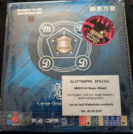 MORDUN Magic Shield Spezial (extra glatt / extra lange Noppen) rot ox - nur 1 x vorhanden!