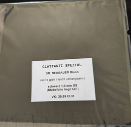 DR. NEUBAUER Bison SPEZIAL (extra glatt / leicht verlangsamt) schwarz 1,0 mm DS - nur 1 x vorhanden!