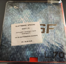 BASF L 70 Spezial (extra glatt / verlängerte Noppen / leicht verlangsamt) rot ox - nur 1 x vorhanden!