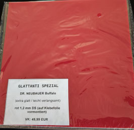 DR. NEUBAUER Buffalo SPEZIAL (extra glatt / leicht verlangsamt) rot 1,2 mm DS - nur 1 x vorhanden!