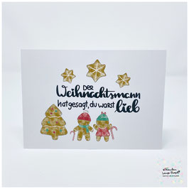 Postkarte "Weihnachtsmann"