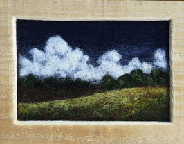 "Quellwolken über dem Wald"