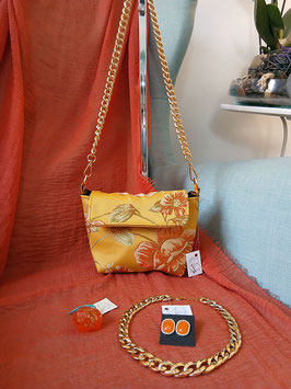 Mini crossbag con tracolla in grumette
