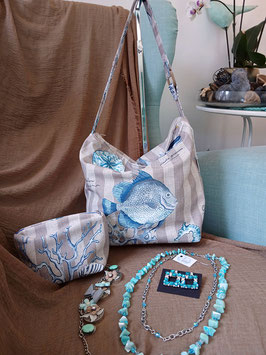 Shopping bag Sea Stripes
