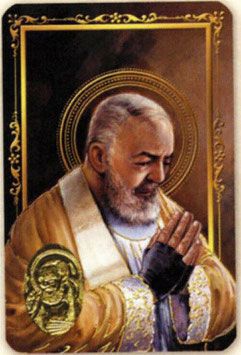 Cromo Card Religiosa San Pio da Pietralcina 8 pezzi