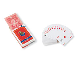 Carte Poker Plastica S.Siro dorso Rosso