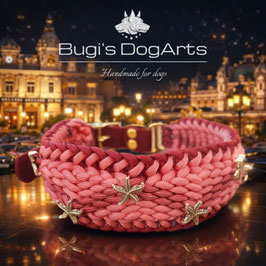 HALSBAND "MONTE CARLO" MIT BIOTHANE-ADAPTER VERSTELLBAR