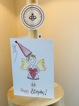 Wunderschöne Premium Klappkarte "Happy Birthday!"