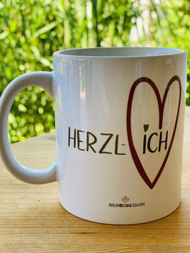Wunderschöne Tasse aus der HERZ-ICH Kollektion "HERZL-ICH"
