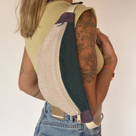 Bauchtasche Cord Colorblocking